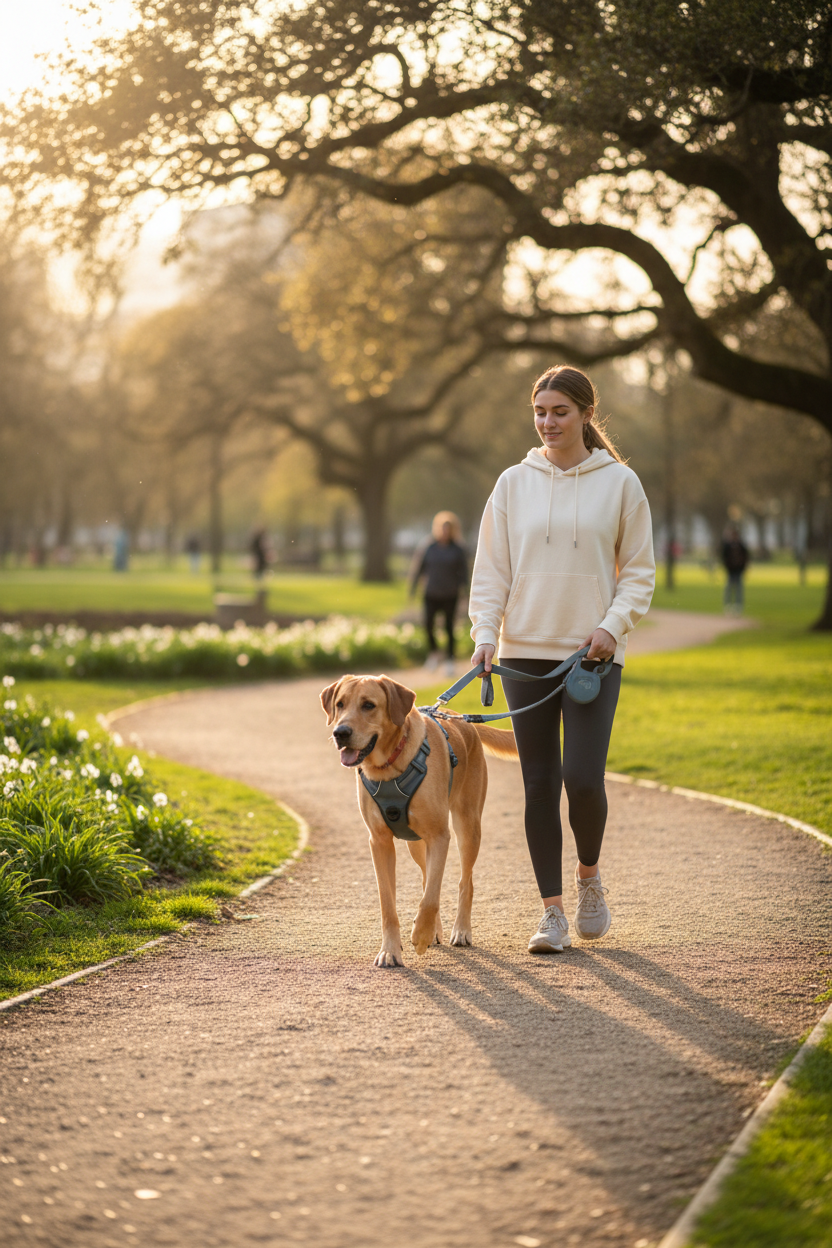 Paseo tranquilo con perro